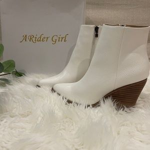 White Kathy Bootie